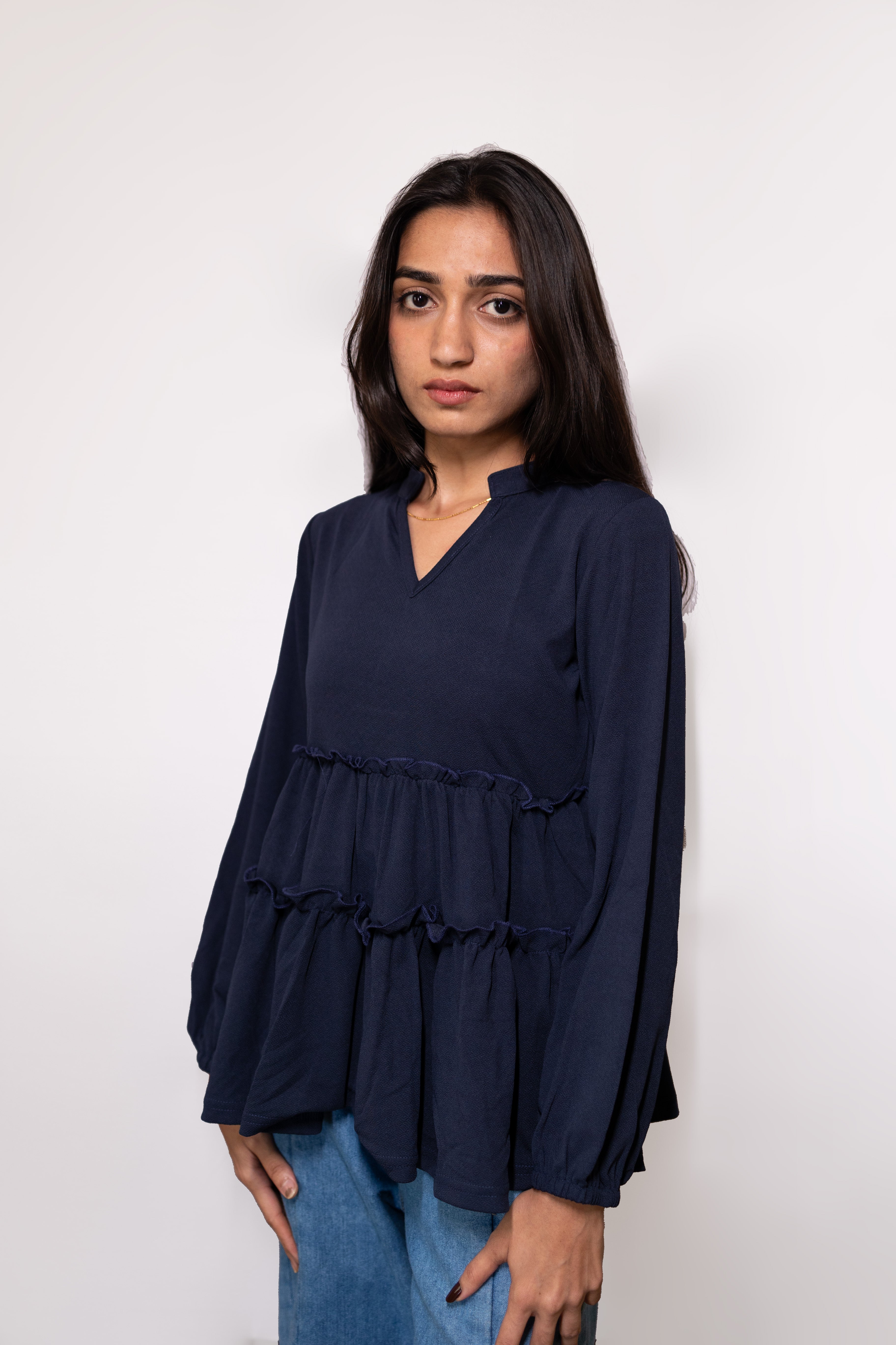 Western Layered Top - AZZLIAS WARDROBE